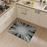 Multi-color and Patterns Radiant Sunburst Geometric Area Rug