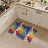 Rainbow Peaks Washable Area Rug