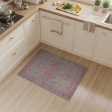Pink Pink Grey Southwestern Geometric Area Rug