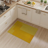 Sunny Yellow Geometric Patchwork Area Rug