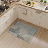Geometric Modern Abstract Geometric Beige Grey Area Rug