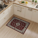 Red Opulent Red Persian Floral Area Rug
