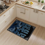 Gothic Crows Cemetery Silhouette Rug