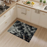 Industrial Factory Smoke Black White Area Rug