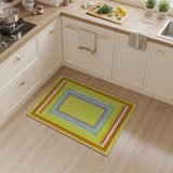 Vibrant Multi-Color Concentric Frames Area Rug