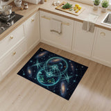 Cosmic Galaxy Earth Interconnection Area Rug