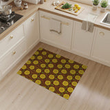 Vintage Sunflower Medallion Area Rug
