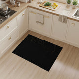 Gold and Silver Gold Hexagon Geometric Area Rug