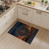 Southwestern Sun Mandala Desert Area Rug