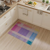 Multi-color and Patterns Vibrant Multi-Color Geometric Patchwork Rug