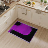 Bold Pink L-Shaped Geometric Area Rug