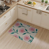 Pink Pink Daisy Floral Area Rug