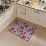 Floral Vintage Blush Pink Peony Floral Vintage Rug