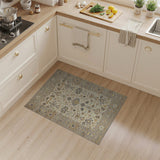 Ivory Grey Traditional Persian Floral Rug