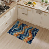 Oceanic Wave Abstract Area Rug