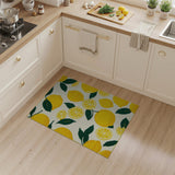 Zesty Lemon Fruit Pattern Area Rug