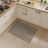 Giraffe Hide Brown Tan Abstract Area Rug