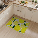 Vibrant Fruit Pattern Vibrant Lemon Fruit Pattern Area Rug