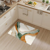 Abstract Area Brown and Tan Brown Tan Abstract Wave Area Rug