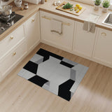 Bold Black White Geometric Geometric Modern Area Rug