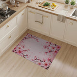 Cherry Blossom Pink Floral Area Rug