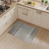 Grey Grey Geometric Abstract Area Rug