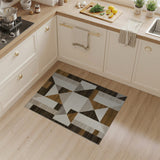 Modern Geometric Beige Neutral Geometric Modern Area Rug