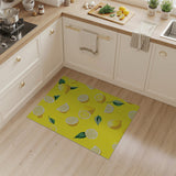 Sunny Lemon Slices Yellow Area Rug