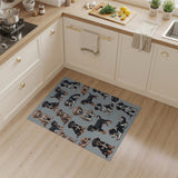 Playful Cartoon Puppies Area Rug