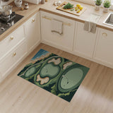 Coastal Golf Course Aerial Greens Area Rug