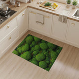 Lush Green Broccoli Florets Area Rug