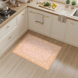 Blush Pink Floral Vintage No. 25 Area Rug