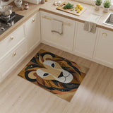 Golden Lion Geometric Area Rug