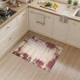 Beige Abstract Distressed Area Rug