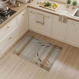 Beige Wheat Stalk Plaid Area Rug