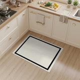 Black Border Minimalist Area Rug