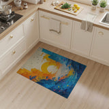 Radiant Sunset Valley Abstract Area Rug