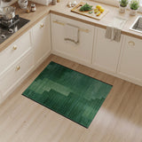 Geometric Modern Green Green Geometric Block Area Rug