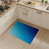 Blue Hexagon Gradient Area Rug