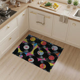 Boho Multi-Color Patchwork Crochet Rug