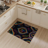 Vibrant Rainbow Dancers Area Rug