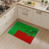 Playful Peekaboo Crocodile Green Area Rug