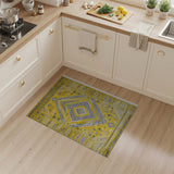 Vibrant Yellow Southwestern Geometric Rug