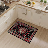 Red Medallion Traditional Persian Area Rug