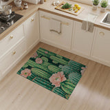 Desert Cactus Grove with Pink Blooms Rug