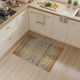 Brown and Tan Terracotta Geometric Southwestern Area Rug