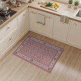 Floral Traditional Persian Blush Pink Floral Persian Area Rug