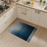 Blue Gradient Overlap Geometric Area Rug
