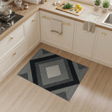 Geometric Modern Black and White Modern Black White Geometric Diamond Area Rug
