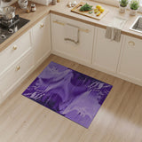 Purple Abstract Area Purple Abstract Wave Area Rug